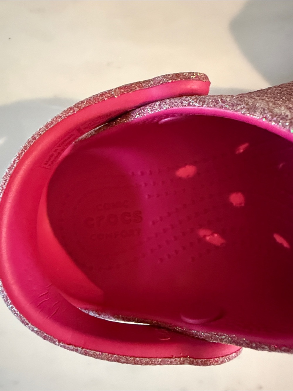 Kids Glitter Pink Sandals - Brand: - Picture 2 of 5
